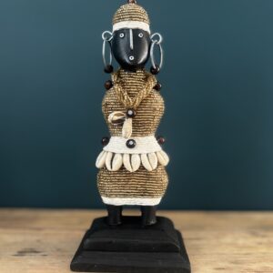Statuettes XS perles dorées et taille coquillages