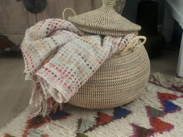 panier rond de rangement