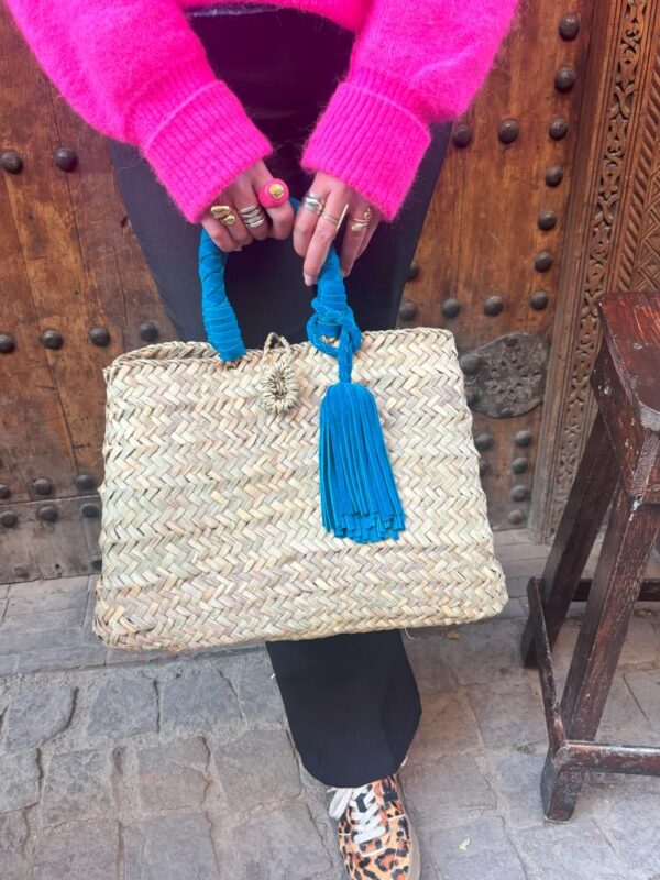 Panier Miss Jul bleu. - Origine Maroc