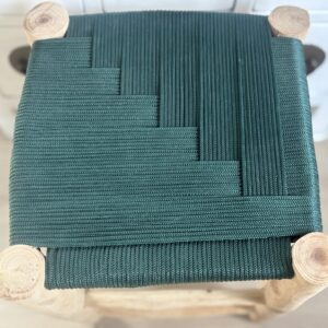 Tabouret marocain traditionnel Corde de nylon vert céladon