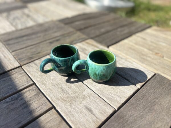 Tasses en céramique émaillée Collection Mosaïque du Maroc